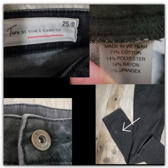 Two by Vince Camuto skinny Jean's size 25 - Picture 3 of 3